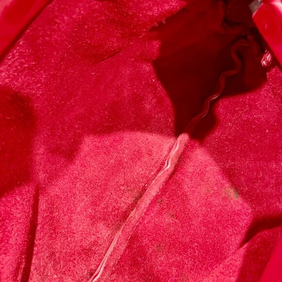 BOHO CHIC Y2K CROSSBODY BAG RED LEATHER MADE IN USA JWM DERR BEND OREGON ICONIC - Picture 9 of 16